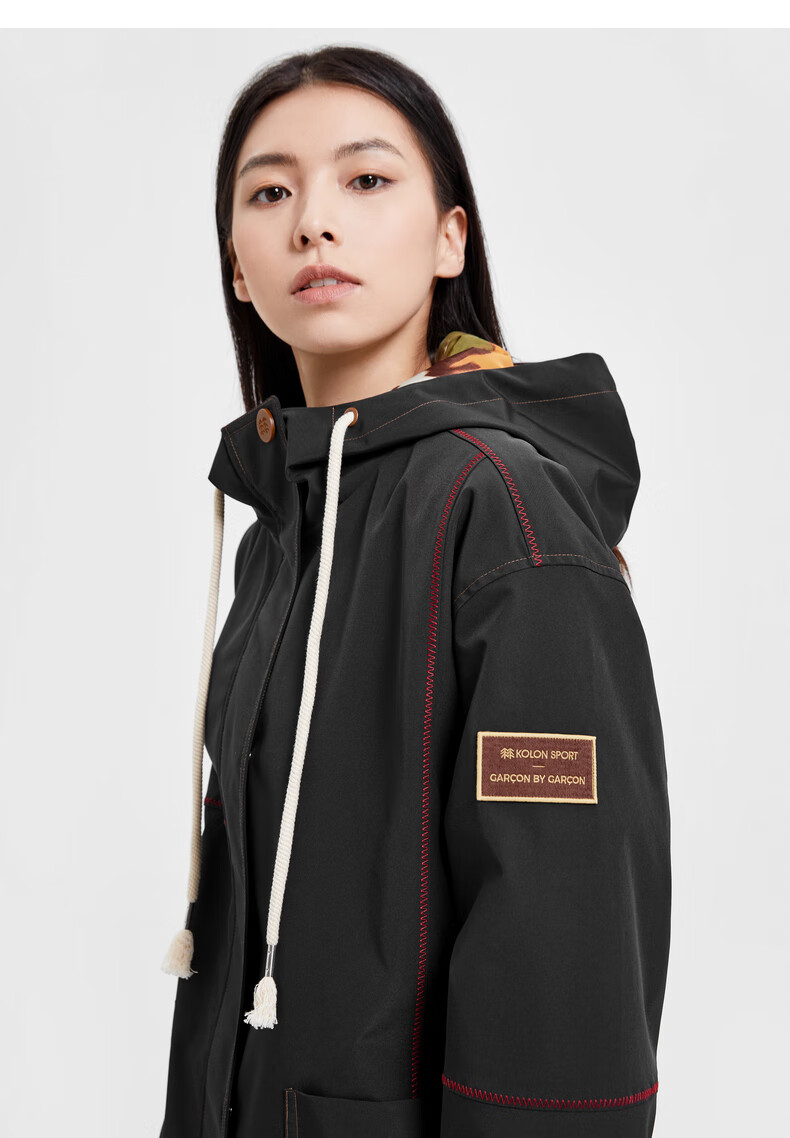 【兔年限定】kolonsport可隆夹克女防风防泼水透汽中长款联名外套