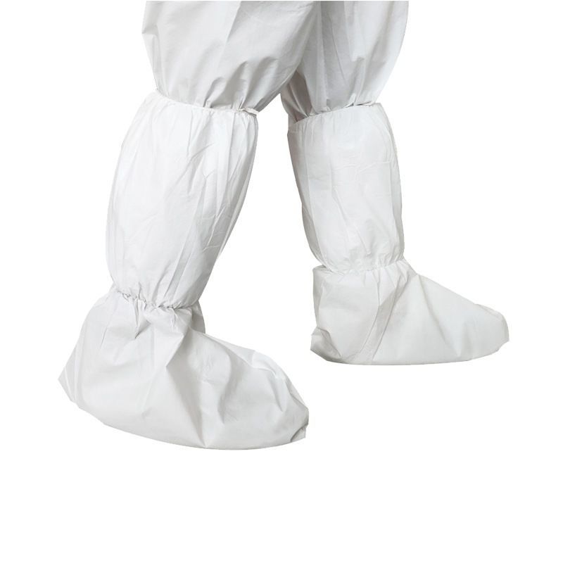 防沙鞋套透气一次性靴套无纺布sf透气膜加长高筒鞋套透气防水防油防尘
