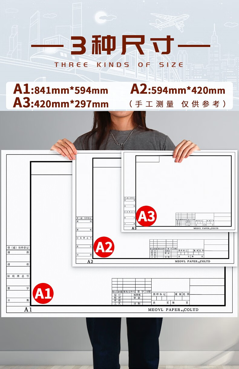 a2图纸竖着画边框尺寸图片