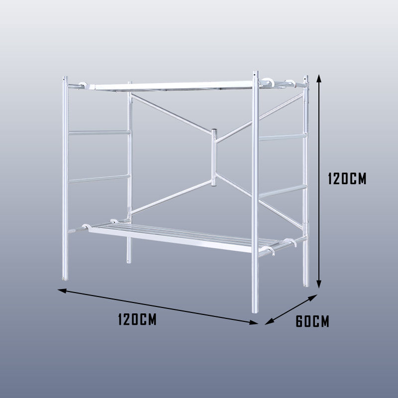 轻便折叠升降加厚镀锌移动平台型脚手架室内装修便捷移动施工架子 2块
