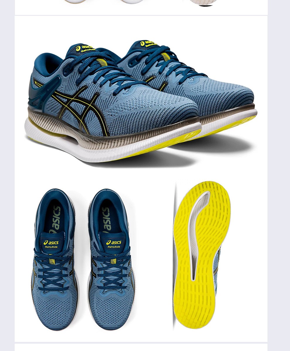 亚瑟士asics男士运动跑步鞋metaride新款缓震透气长跑运动鞋稳定跑鞋