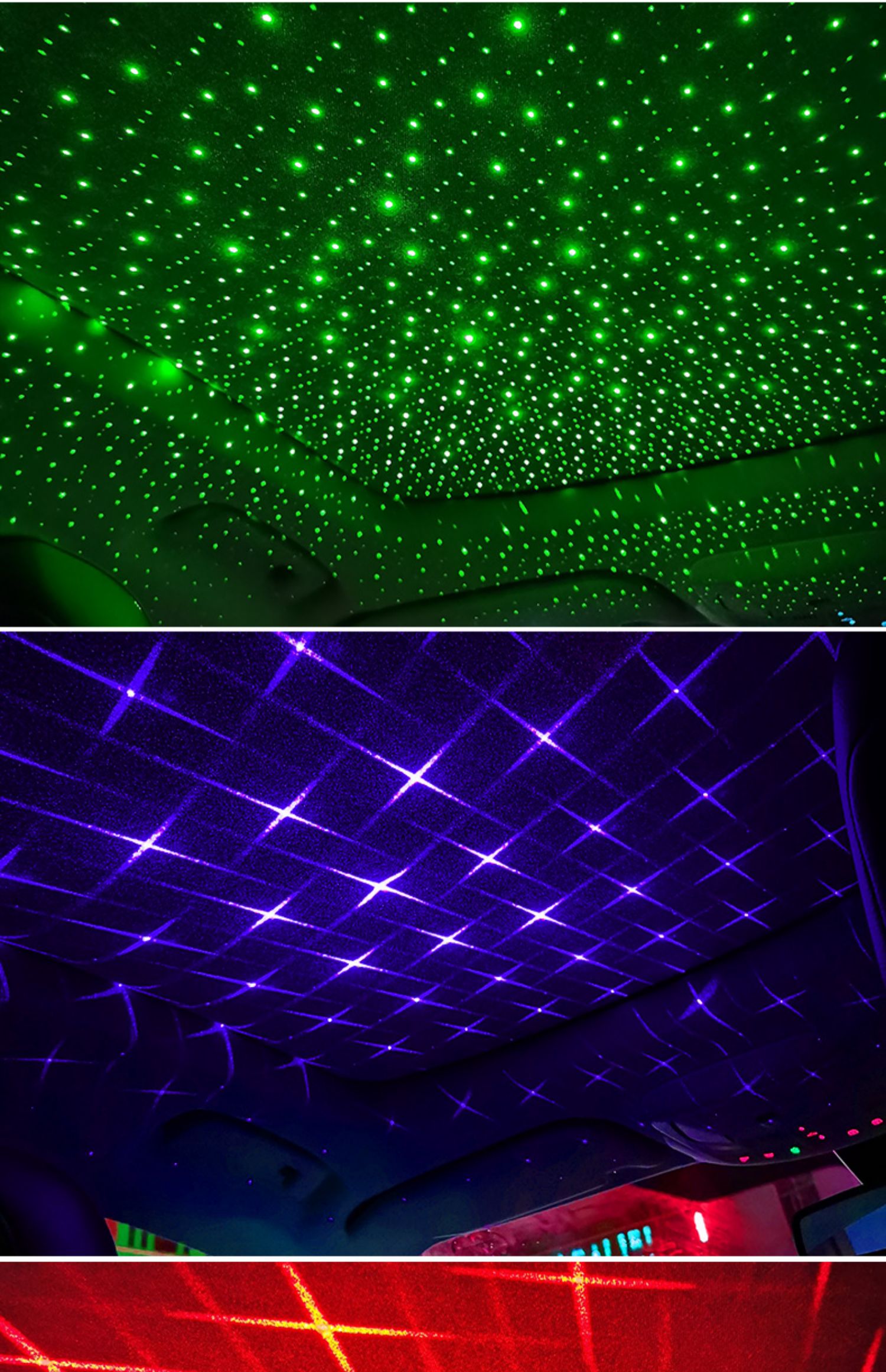 汽车星空顶车载满天星声控节奏音乐星空灯车内氛围车顶灯改装无线