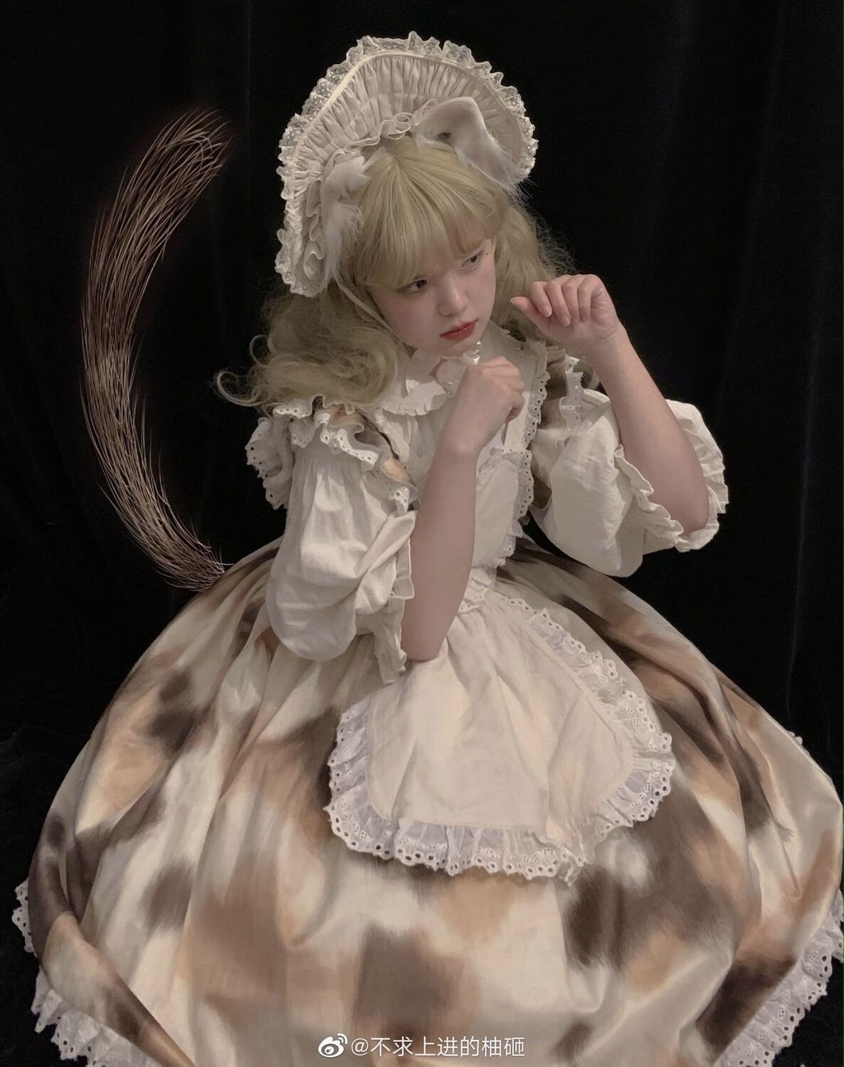 虎斑猫三花官配lolita内搭小泡芙百搭内搭打底衫sn2661生成色m