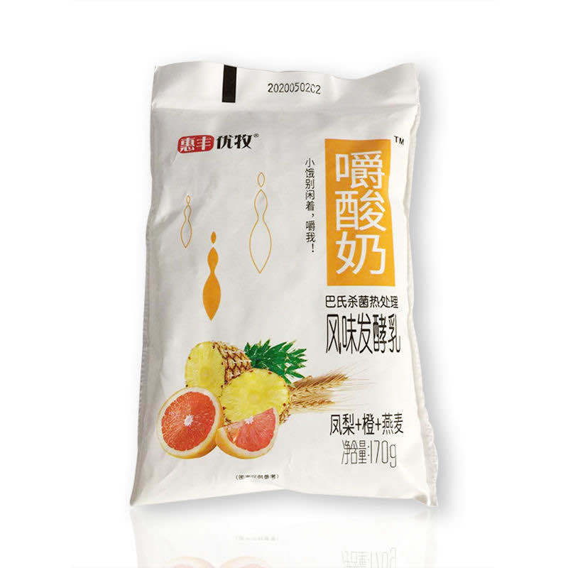 惠丰优牧嚼酸奶草莓凤梨黄桃百香果多口味果粒早餐风味发酵乳 百香果