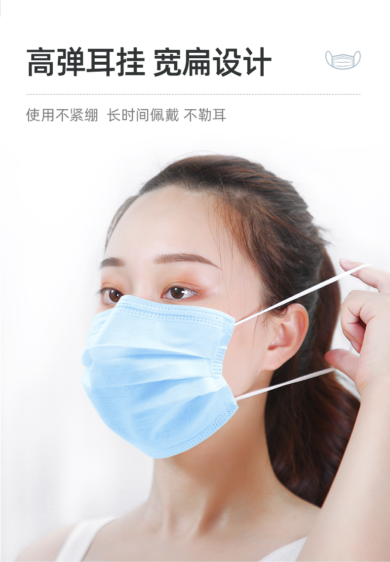 维德成人医用口罩10只 一次性无菌防尘防柳絮防雾霾防沙尘暴口罩轻薄