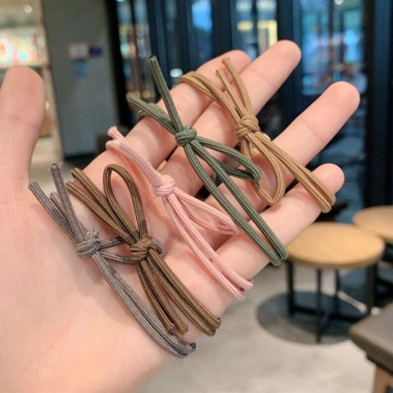 头绳女马尾结实 头绳女彩色发绳粗网红ins扎头皮筋森系仙美皮套马尾sn