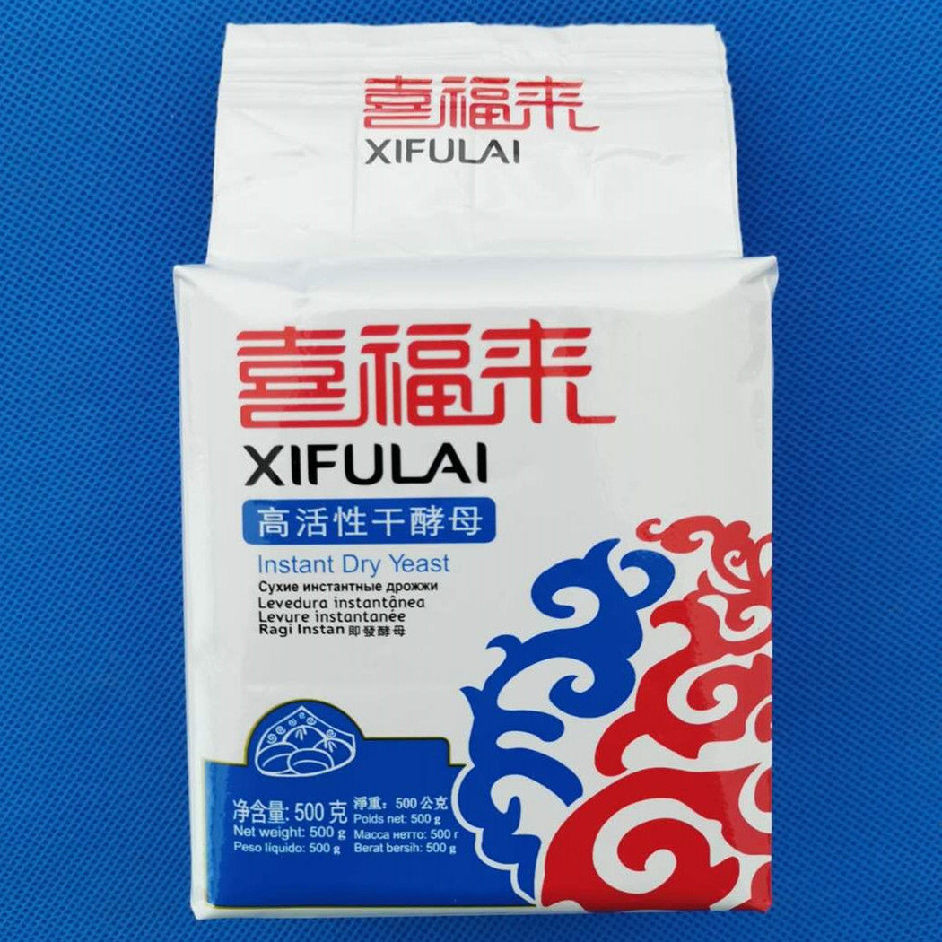 喜福来酵母即发高活性干酵母速发包子馒头用发酵粉500克整箱 喜福来