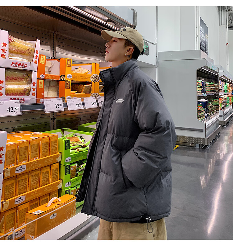 潮牌essentials晋江棉服男款冬季潮极简风羽绒棉衣外套秋冬零下40度