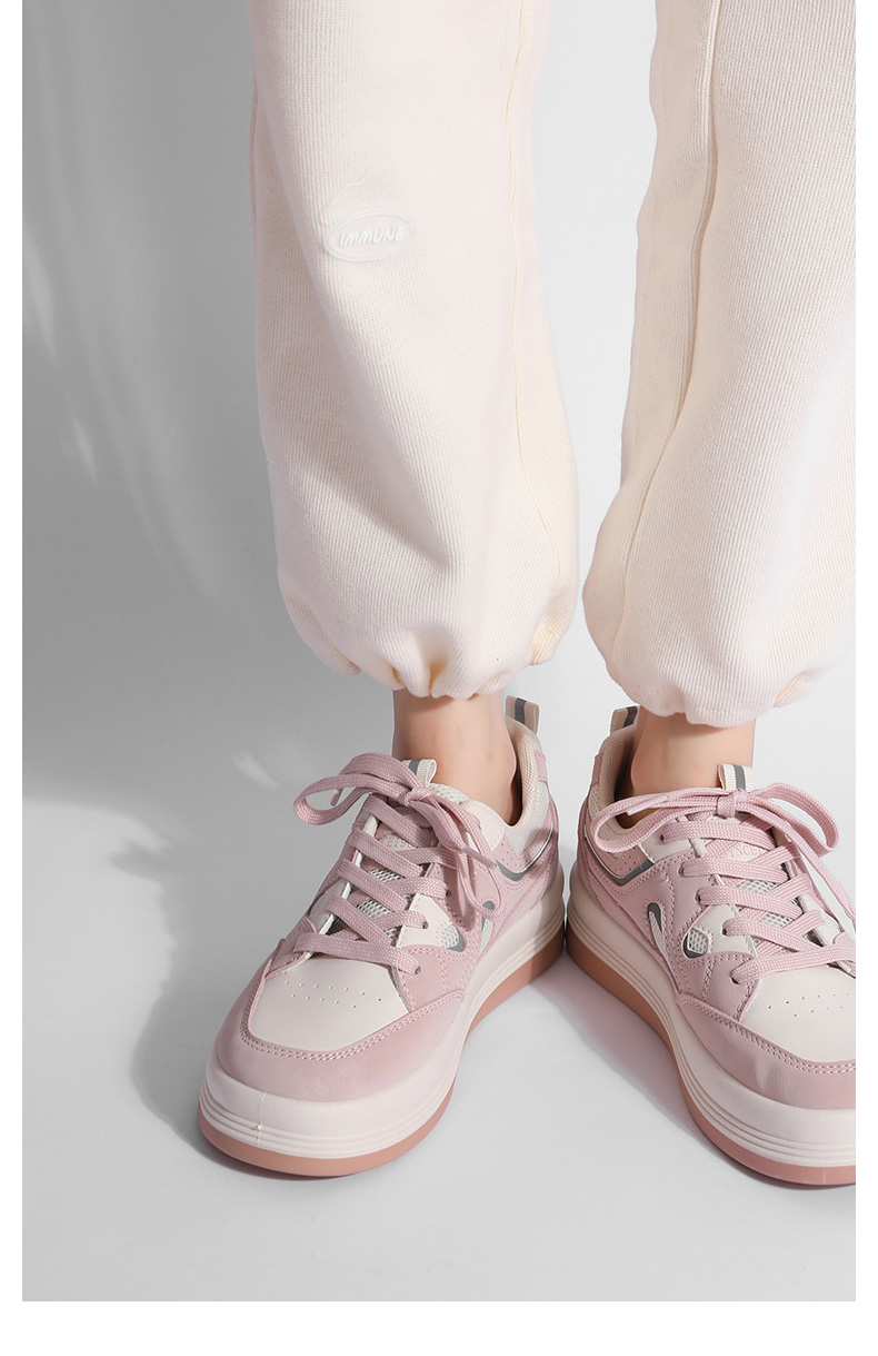 人本秋季厚底增高休闲鞋女生板鞋复古脏脏鞋女运动鞋2022低帮女鞋