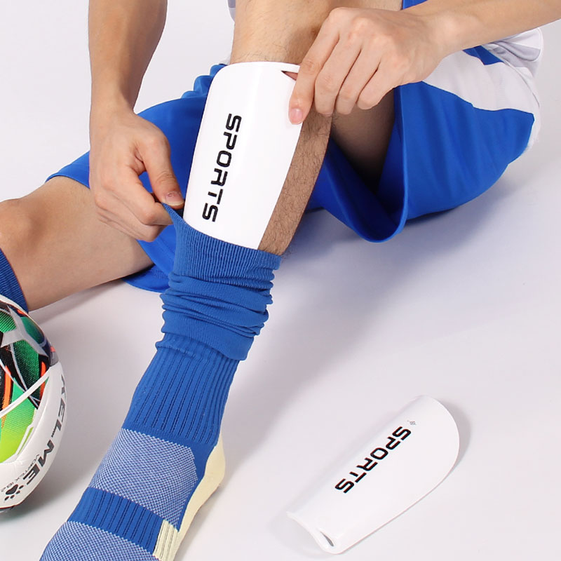 足球护腿板儿童成人透气护小腿护具超轻护板插板黑色s适合120140cm