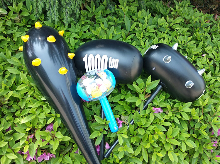 气球锤充气玩具锤子大号充气棒流星锤带刺卡通气球充气锤地摊货源 桔