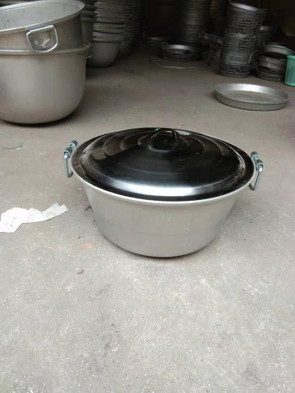 旭矾 铝锅老式铝锅大容量超大加厚老式号双耳蒸饭牛肉汤商用早餐熬粥