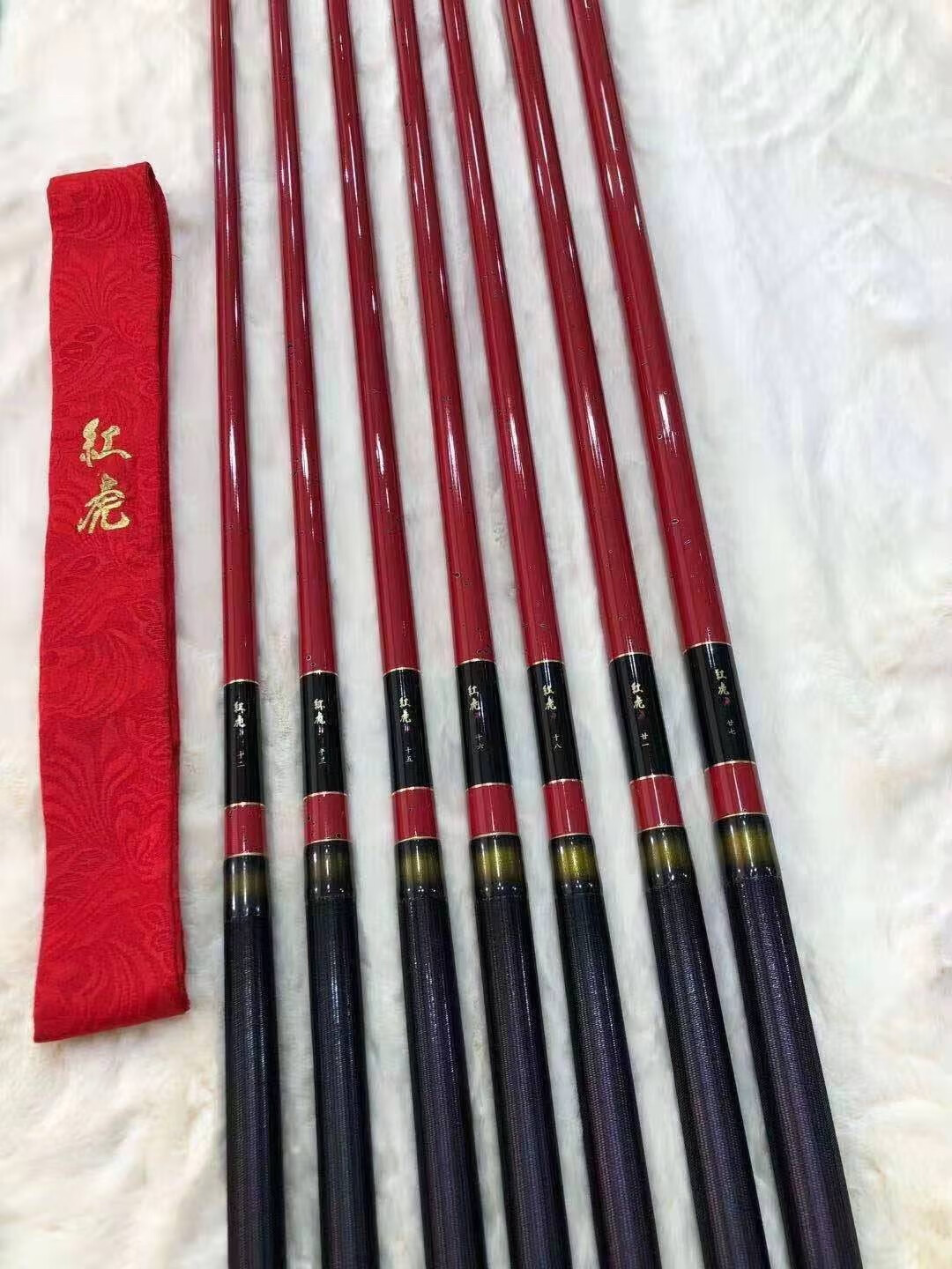 【2022年新款】红虎鱼竿 达· 瓦高端红虎鱼竿碳素超轻硬28调鲤鱼竿长