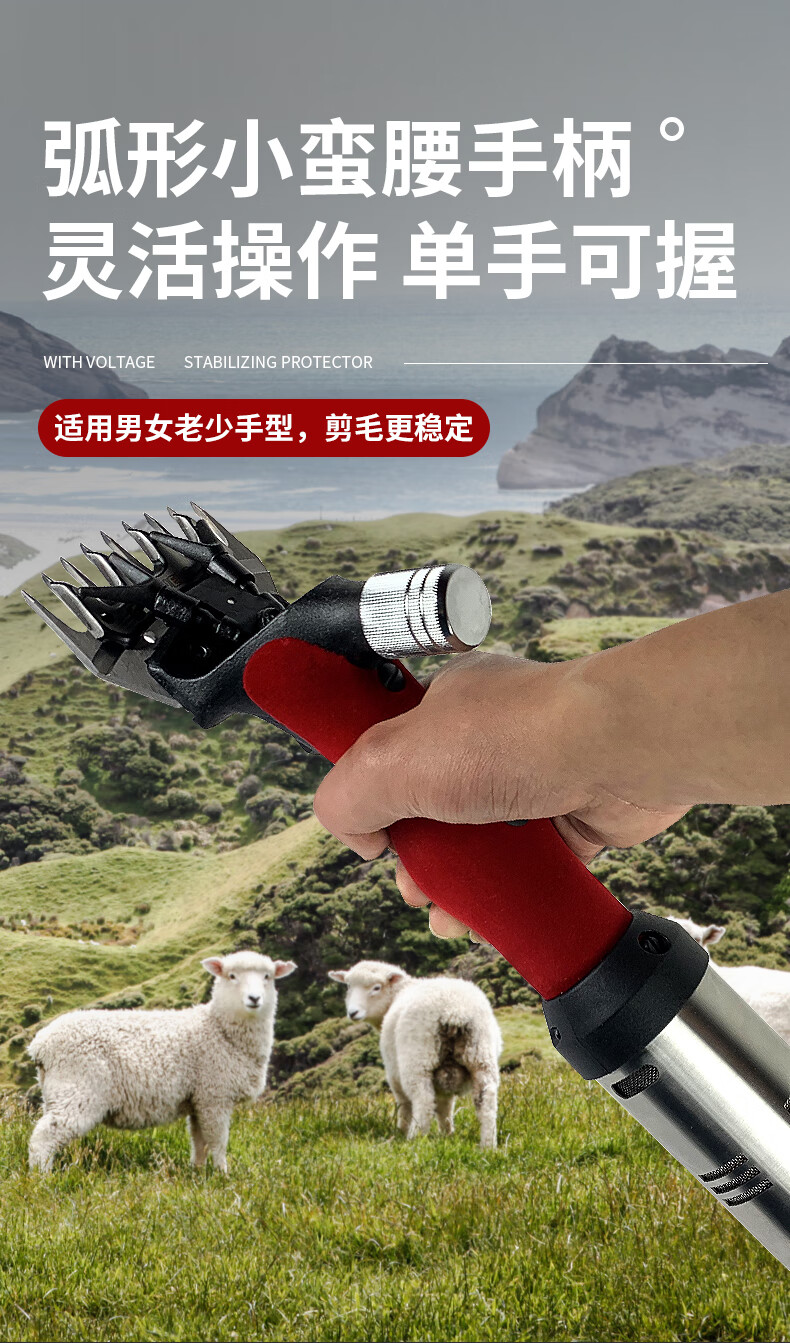 艾尔驰电动羊毛剪羊毛推子无刷电机羊毛剪刀低压大功率羊毛剪刀剃羊毛