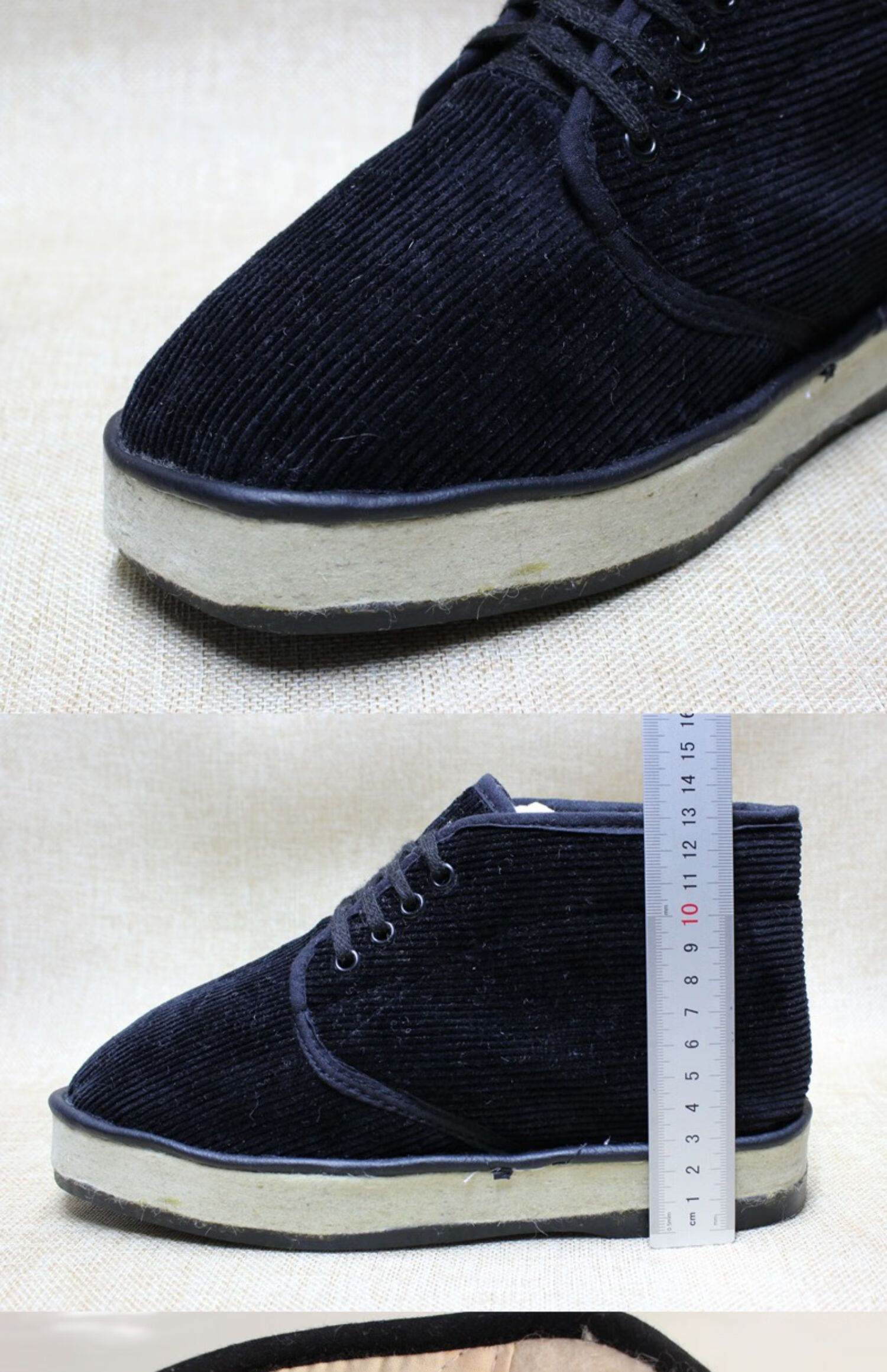 老头棉鞋东北羊毛毡子大棉鞋系带鞋高帮加厚保暖老头鞋毡底大棉鞋