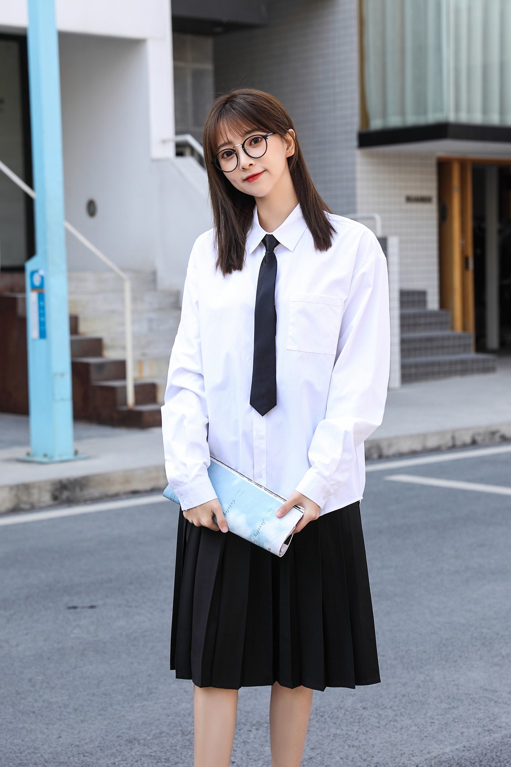 初中校服套装高中生学院风英伦毕业班服女生裙子合唱服装学生长裙