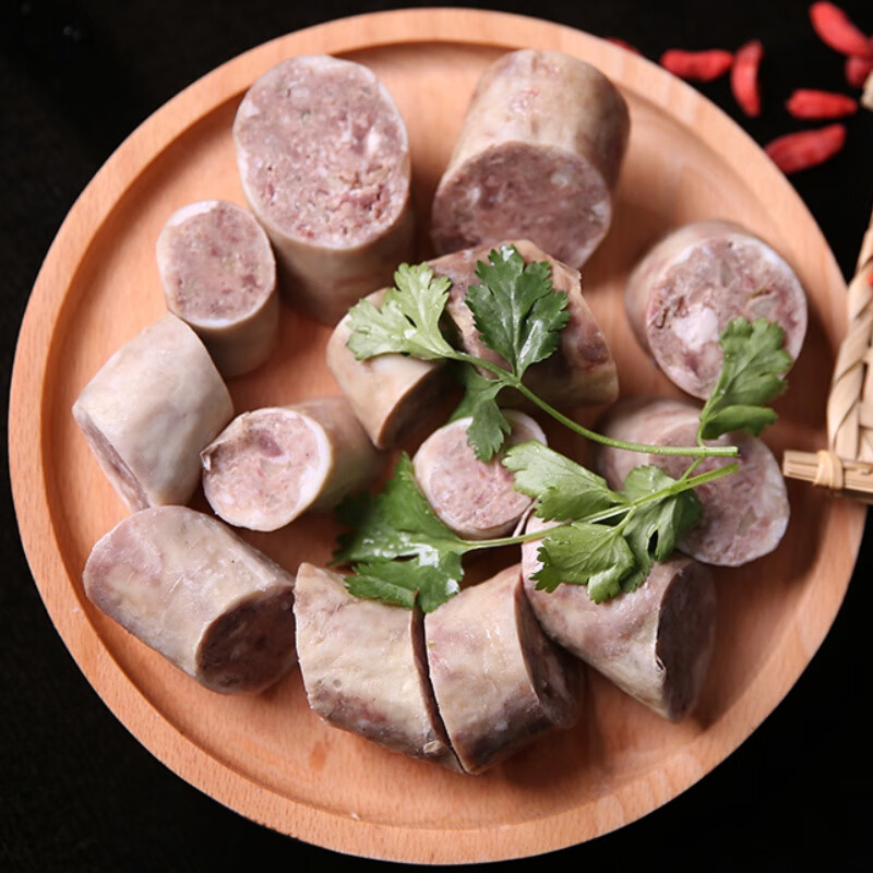 青海小吃特产新鲜现做羊血肠羊筏子羊肠子熟食羊灌肠2份袋装即食