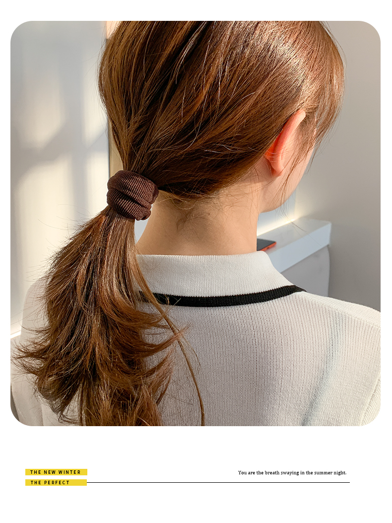 绑头发女发圈韩版网红马尾头绳粗扎头发橡皮筋高弹力耐用皮套大人 粗