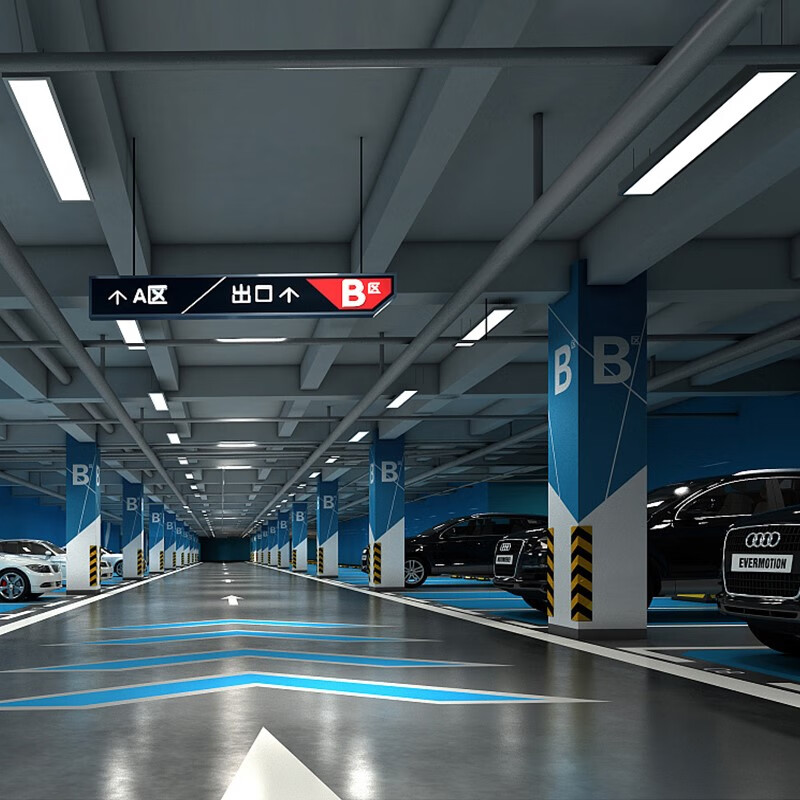 雷达感应led长条灯楼梯走廊楼道仓库停车场车库灯自动感应照明灯 120