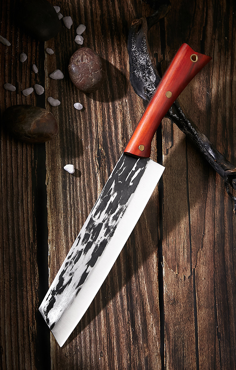 楚家刀菜刀家用迷你小切片刀手工锻打切肉女士轻便式小厨刀超快锋利