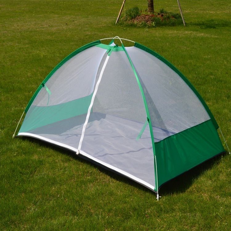 卡尼户外蚊帐免安装露营野外旅游行打地铺便携式可折叠防蚊单双人帐篷
