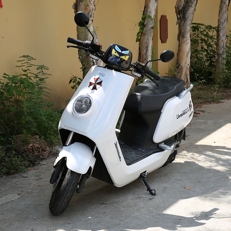 雅迪电动车改装车贴小牛电动车个性反光贴纸鬼火摩托膜雅迪防水贴花