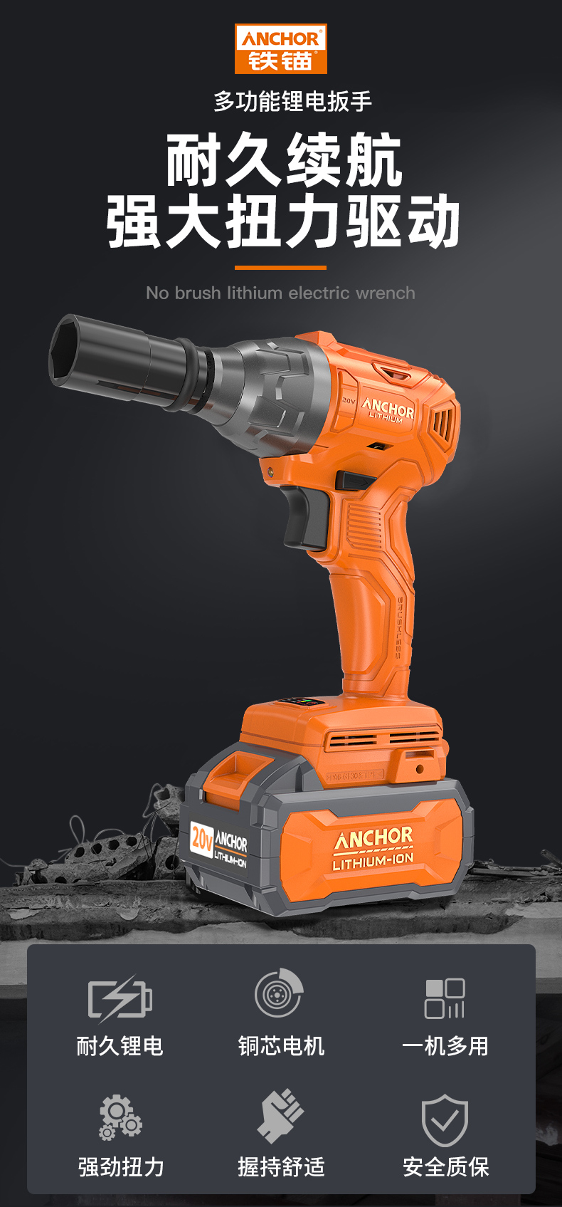 锂电电板子架子工充电式大扭力手持风炮20v电动工具dcw4w4一电一充40
