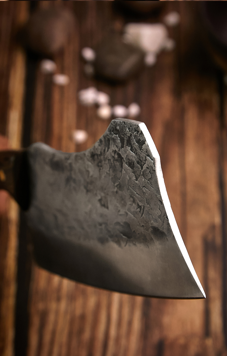 楚家刀手工锻打砍骨刀家用玄铁切骨菜刀剁骨肉刀斩骨刀砍骨头专用刀