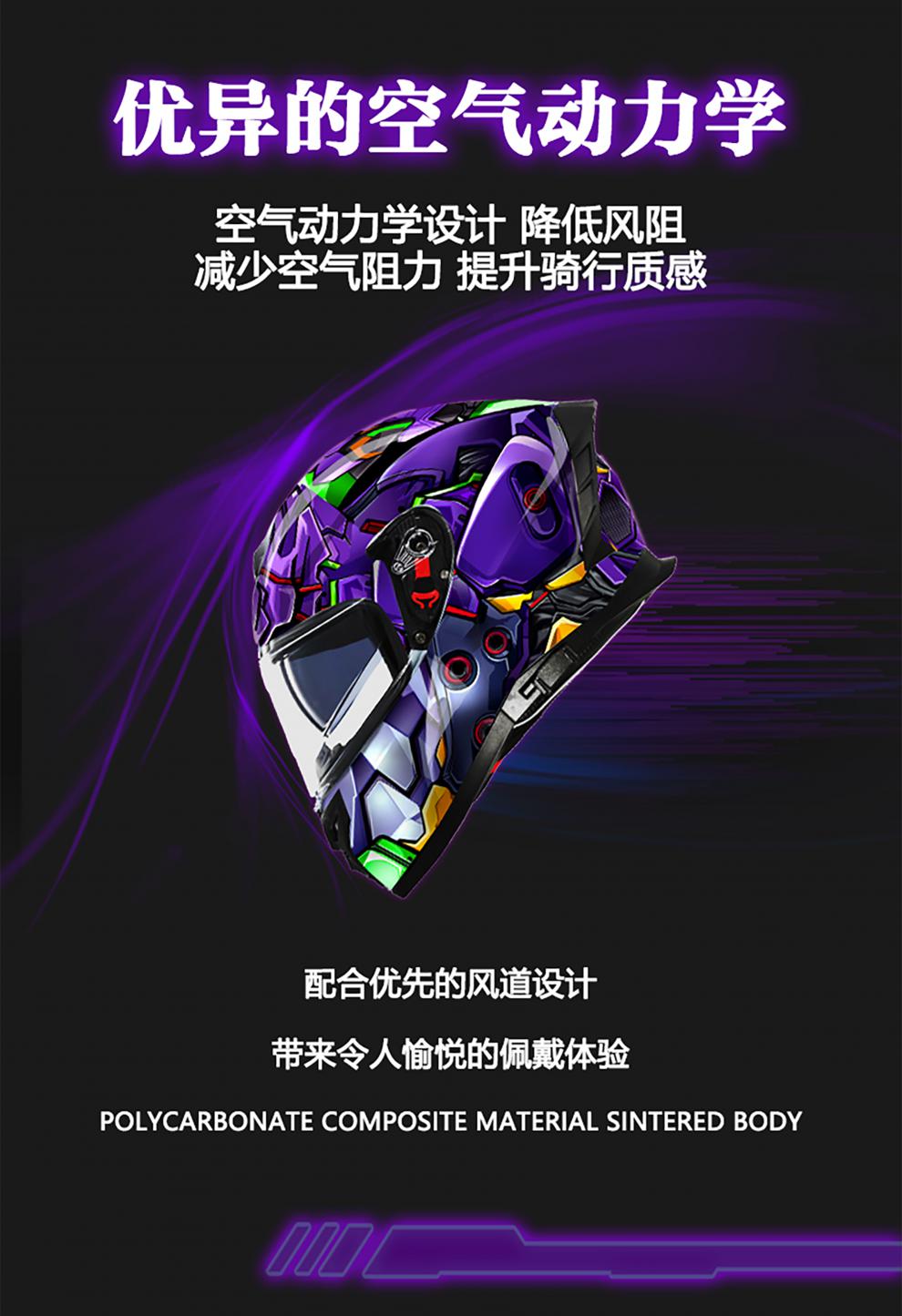 【官方精品】高档联名款初号机头盔eva主题头盔 l 其他镜片【图片