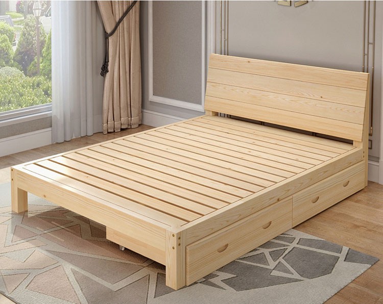 班奇盾原木无漆床0911米13米14米16米17米19定做定制实木床142米0919