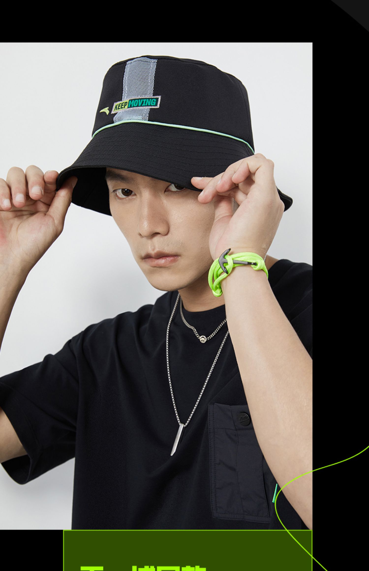 【王一博同款】安踏渔夫帽男女同款2021新款秋季潮帽子192138287r