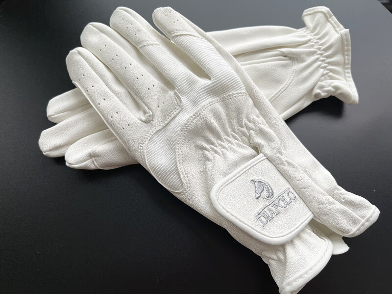 马术手套防滑 骑马手套 白色比赛手套 防滑耐磨 成人儿童马术用品