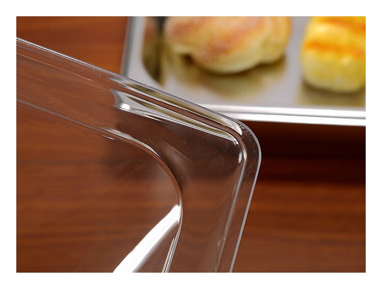 透明食品盖长方形餐盖防摔防尘罩塑料盖面包盖托盘盖盖熟食盖 长63宽