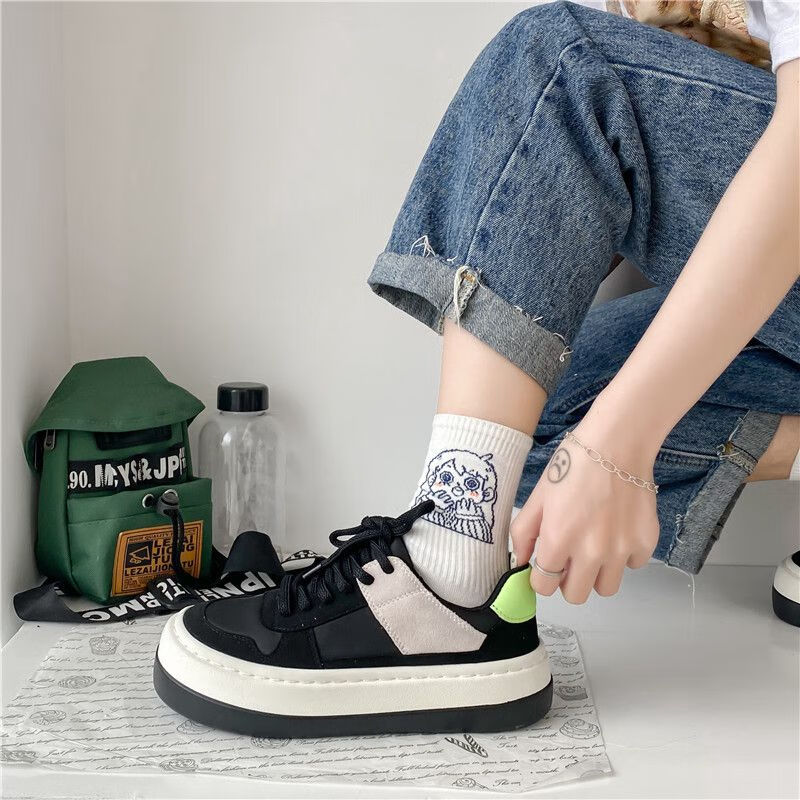 初中生高中生大学生运动小鞋女街拍ins潮新款秋季韩版学生百搭帆布鞋