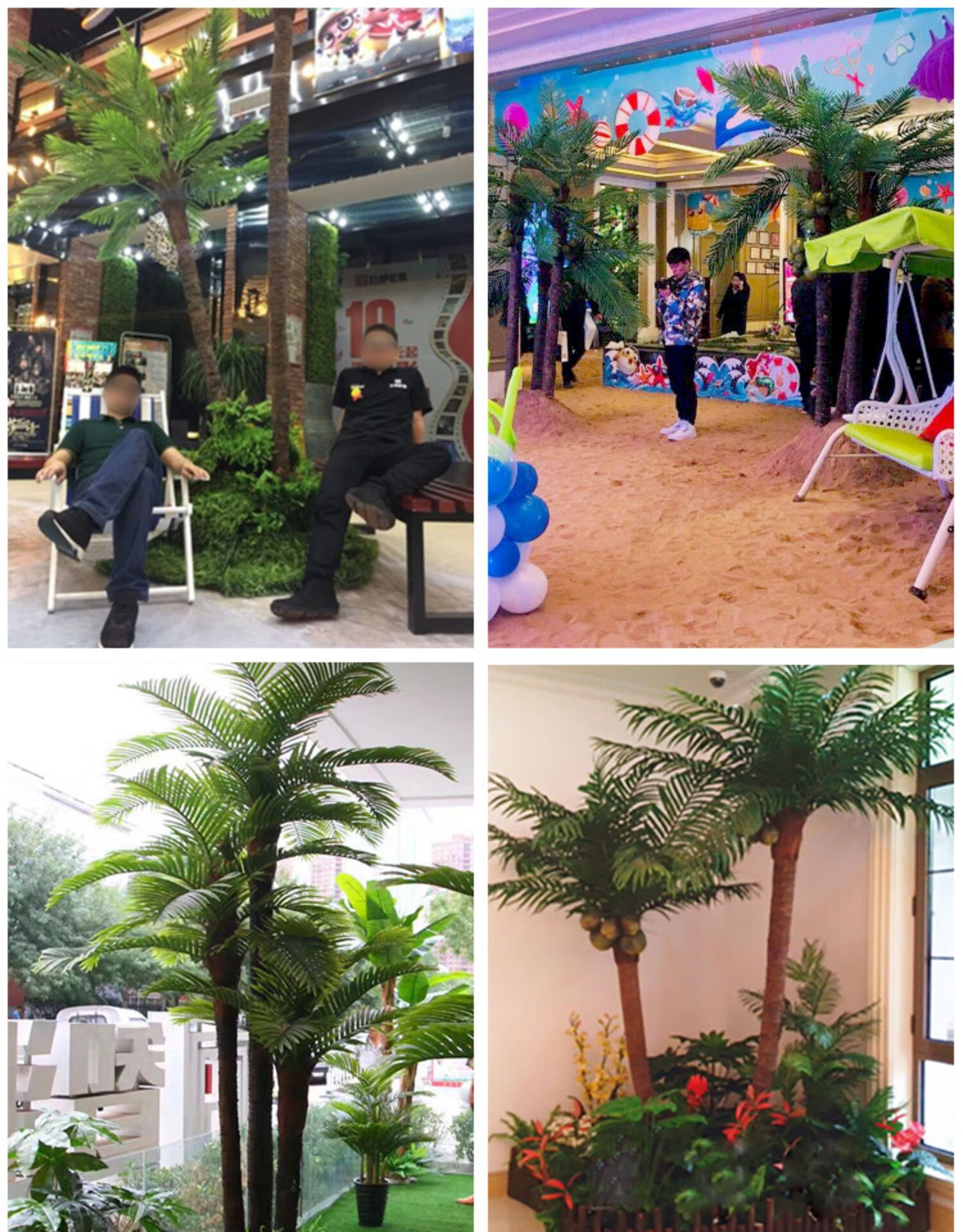 仿真椰子树人造树热带绿植假盆栽植物大型装饰椰树落地假树棕榈树 2.