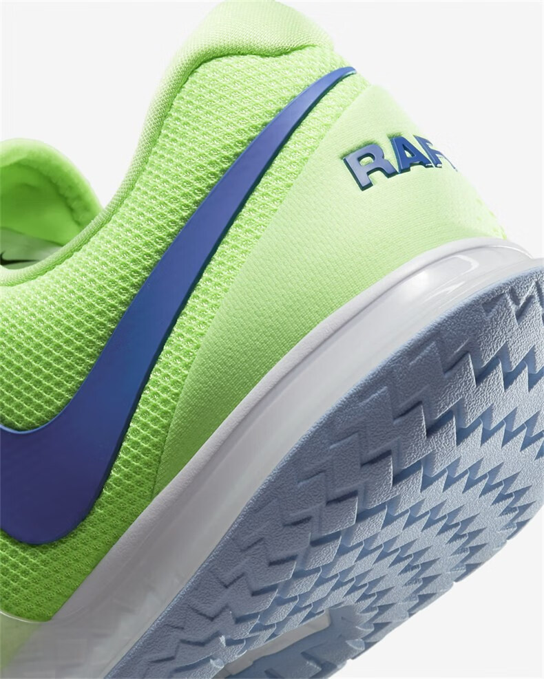nike/耐克zoom vapor cage 4 rafa 男子硬地球场时尚运动网 亮云杉/黑