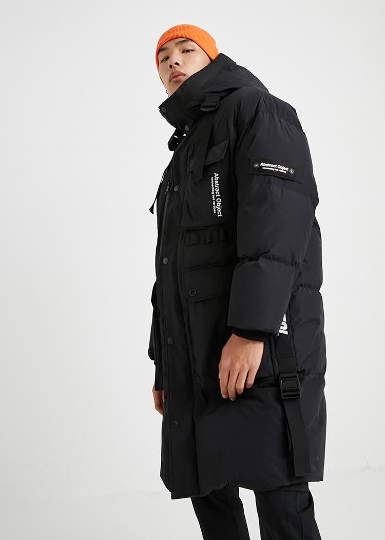 jackjones杰克琼斯冬羽绒服男士宽松休闲保暖中长款外套221112003 e42