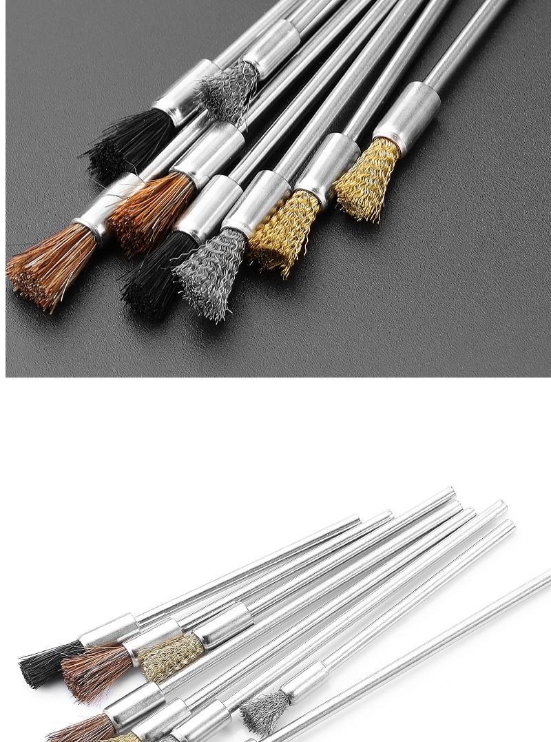 钢丝刷笔刷工业用加长柄钢刷子清洁刷尼龙铜丝刀刷除锈打磨钢丝轮