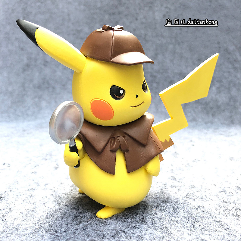 神奇宝贝宠物小精灵大侦探皮卡丘比卡丘电影手办摆件模型周边公仔