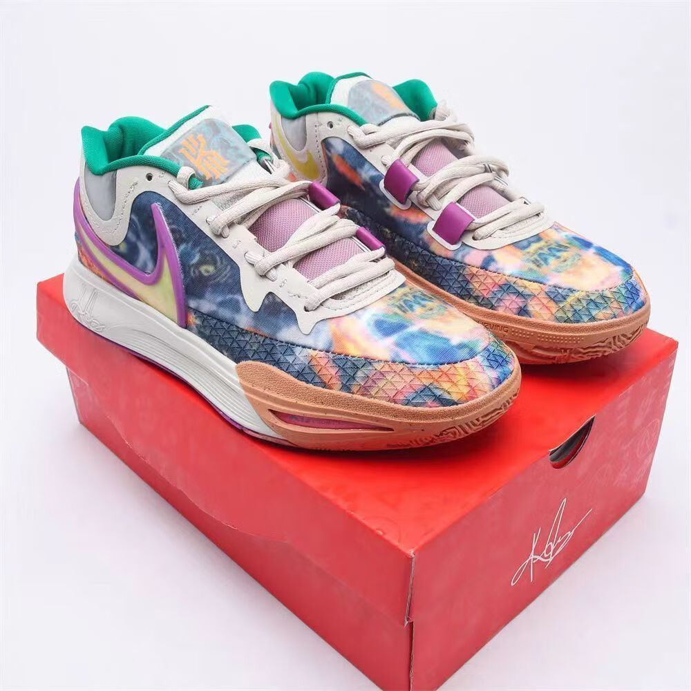 高版本[莆田纯原]欧文9代篮球鞋kyrie9棕色黑白南海岸男女低实战磨