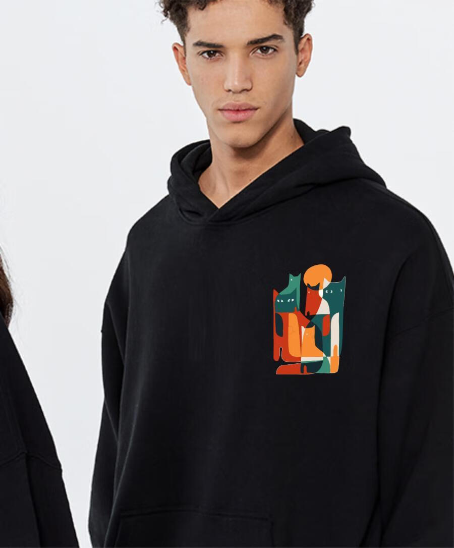 team wang休闲很酷个性时尚新潮美洲s男士长袖潮牌2022新款潮原创印花