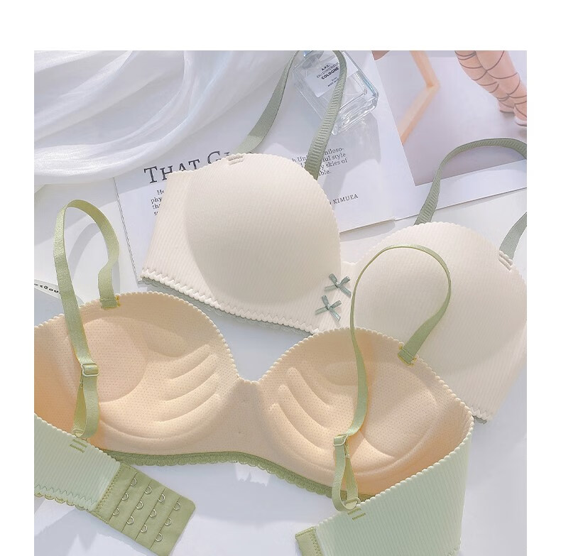 柿子猫 少女文胸高中生内衣初中学生半杯内衣女小胸聚拢学生高中少女