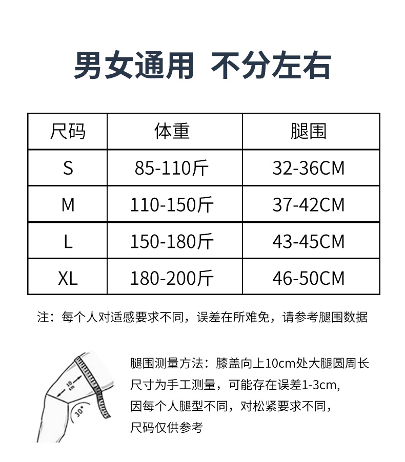 美腿腿围标准对照表图片