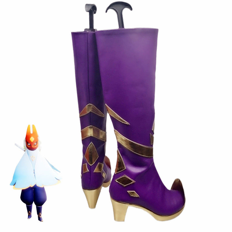 sky光之后裔季先祖凛冬季 cosplay鞋霞谷长老光遇cos鞋子定制代购【5