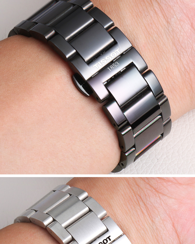 适用于手表带男钢带tissot天梭速驰t116t035系列1853钢表带配件22mm全