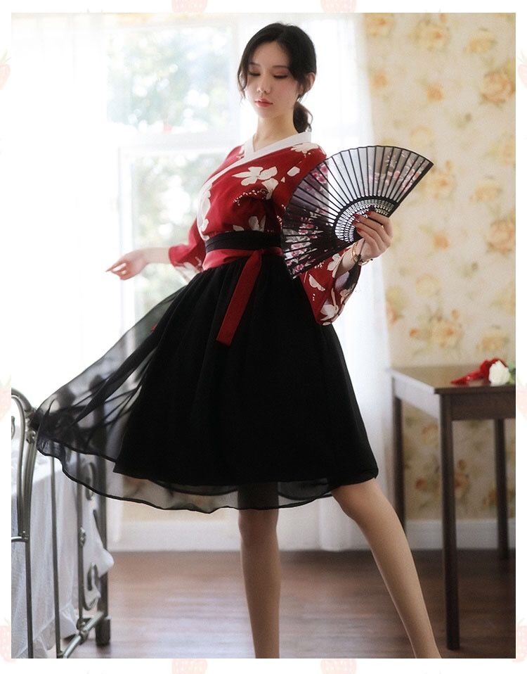 妲菲妮神明少女日式和服弓箭魏晋风白色影楼古装女可以穿着上班的汉服