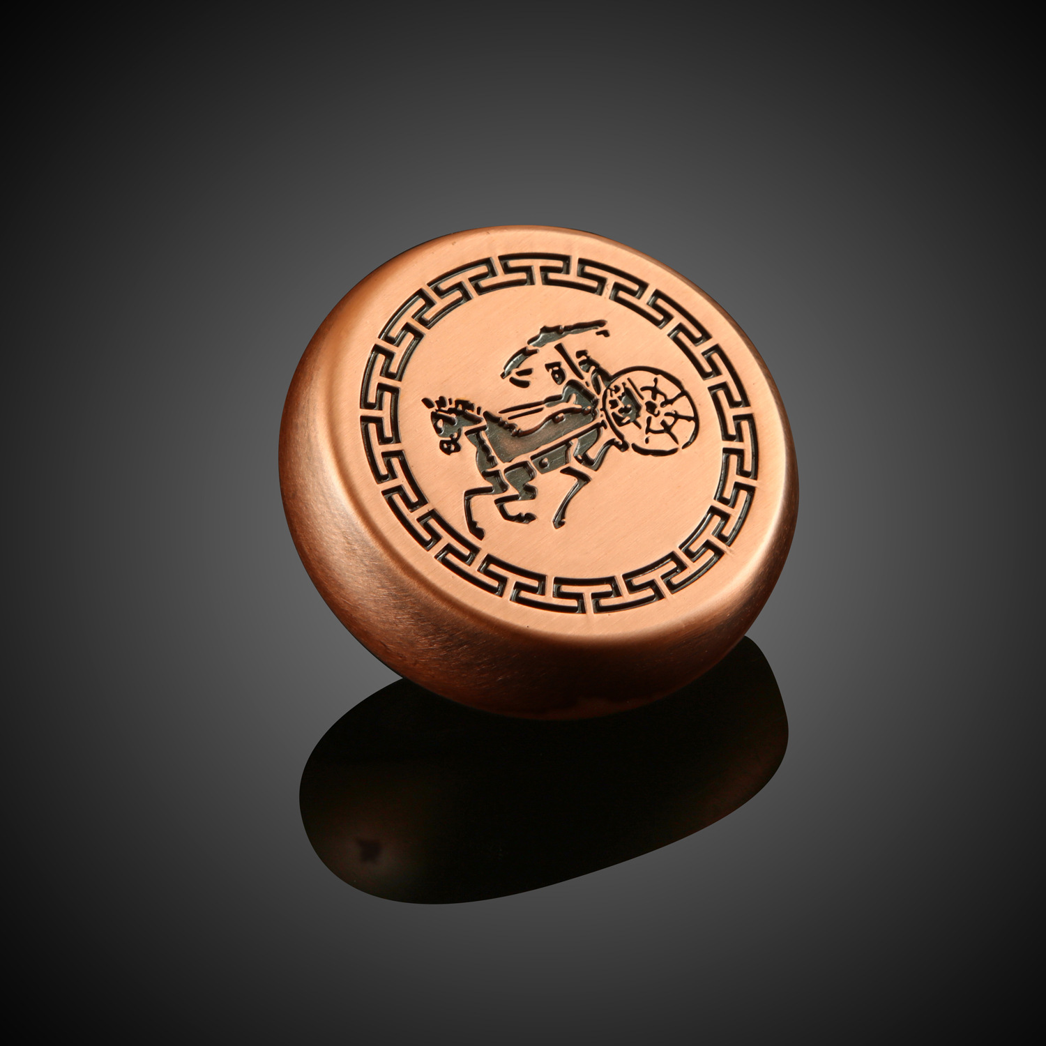 泰瑞格复古象棋套装中国象棋大码金属大号实心象棋礼品象棋摆件古铜