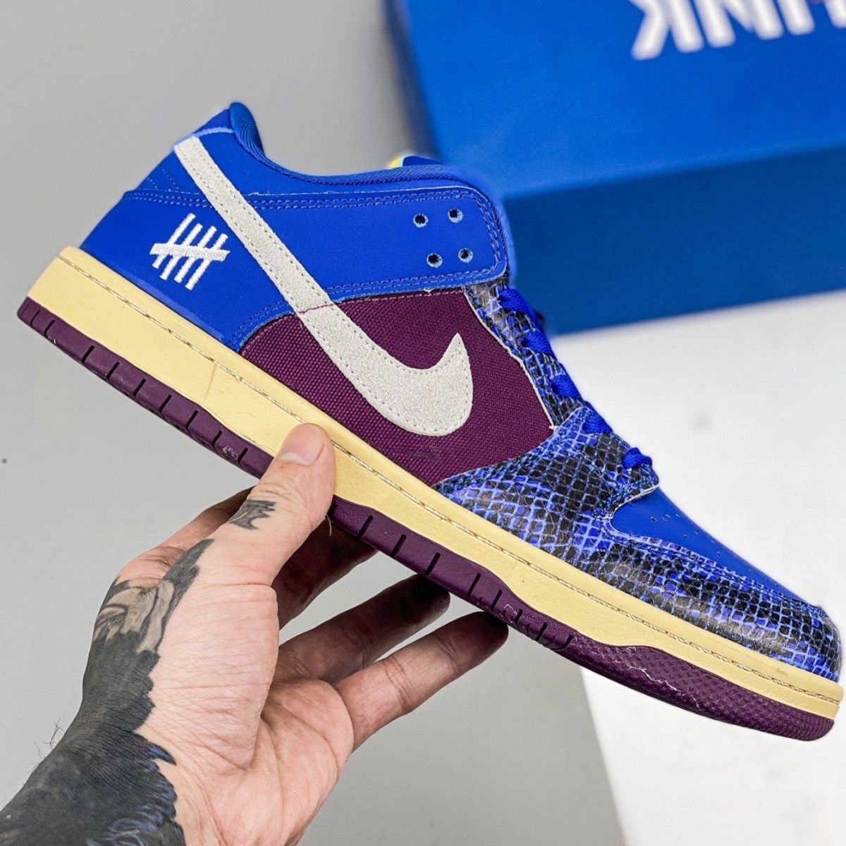 sbdunk宝蓝蛇纹板鞋扣篮低帮休闲运动滑板鞋男鞋女鞋情侣学生鞋 宝