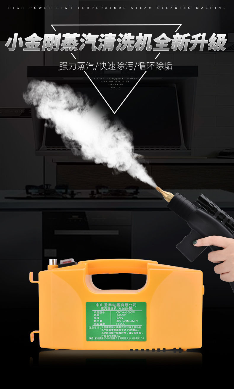 高温高压蒸汽清洁机洗车机商用家用空调厨房油烟机清洗机消毒工具2000