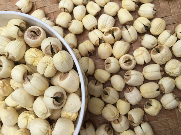 带芯莲子2021新鲜干货500g江西广昌农家自产手工野生有芯白莲【图片